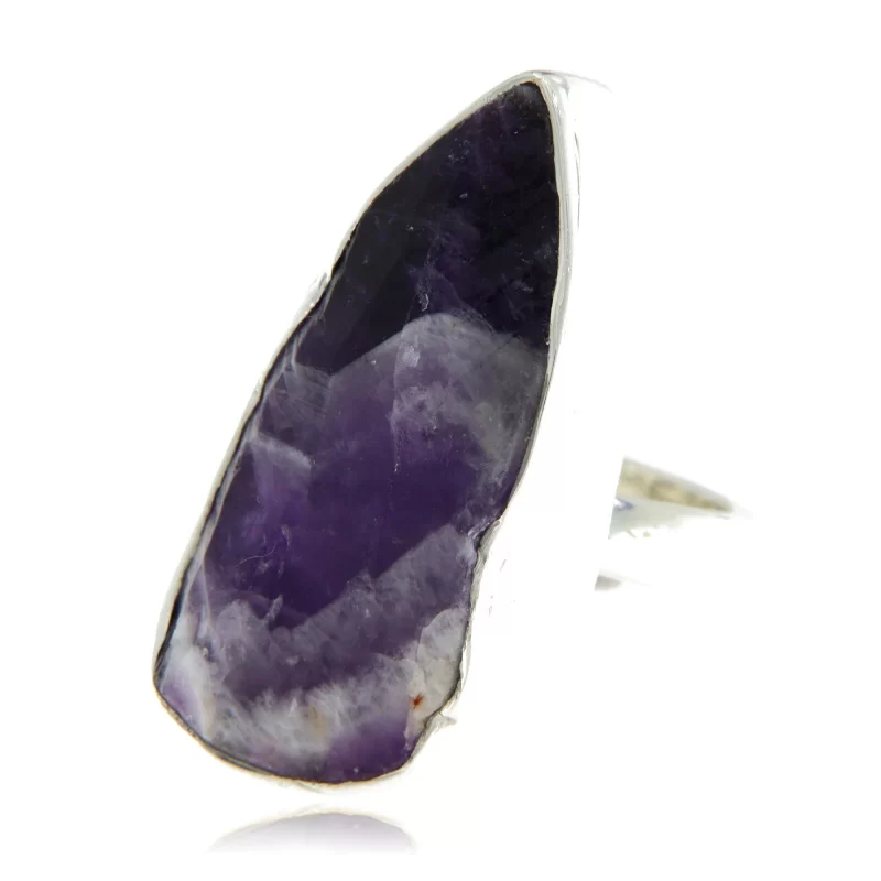 Inel Argint 925 Ametist Natural - Eleganta si Paza Spirituala