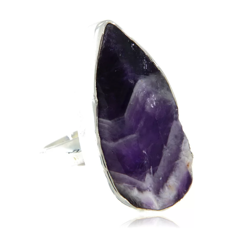 Inel Argint 925 Ametist Natural - Eleganta si Paza Spirituala