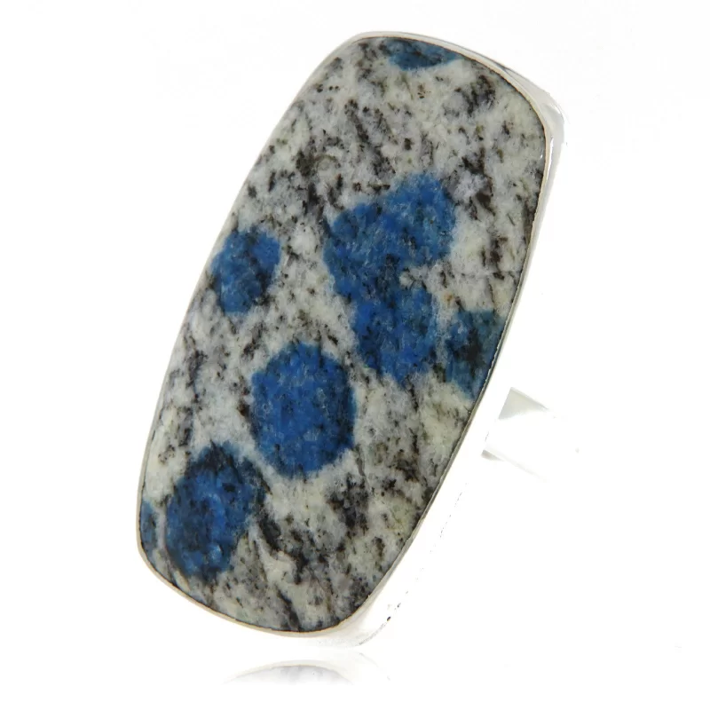 Inel Argint 925 K2 Azurit in Granit Natural - Contrast si Unicitate