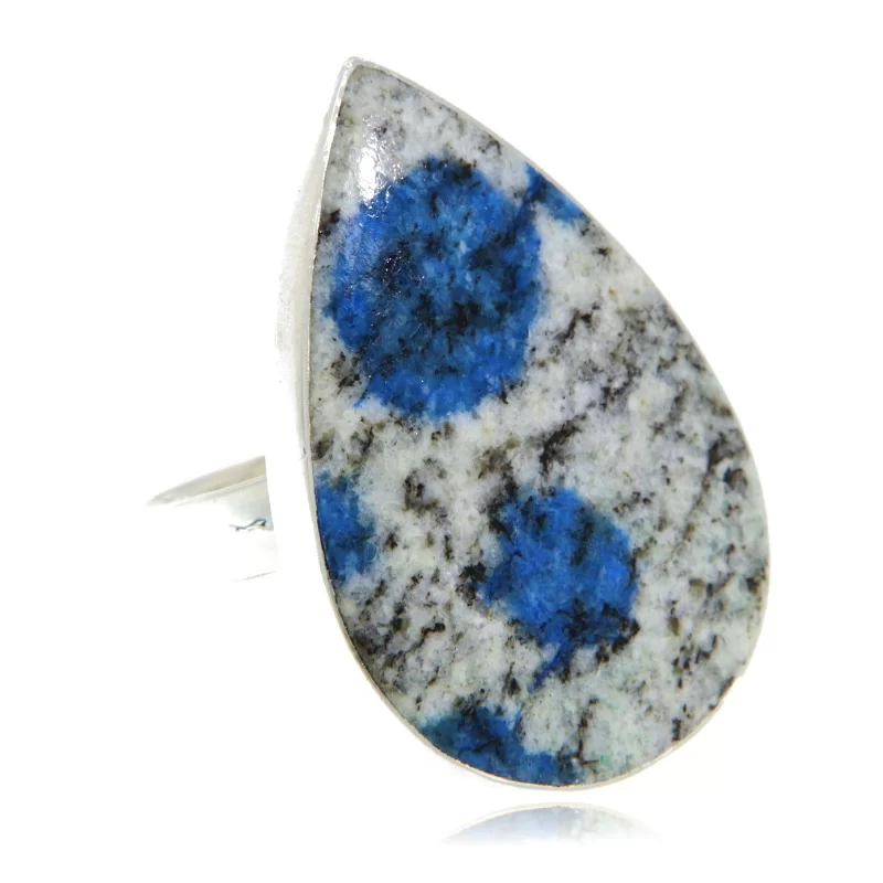 Inel Argint 925 K2 Azurit in Granit Natural - Contrast si Eleganta