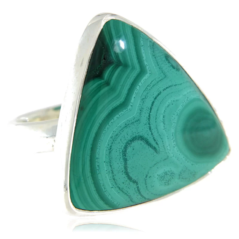 Inel Argint 925 Malachit Natural - Eleganta si Purificare