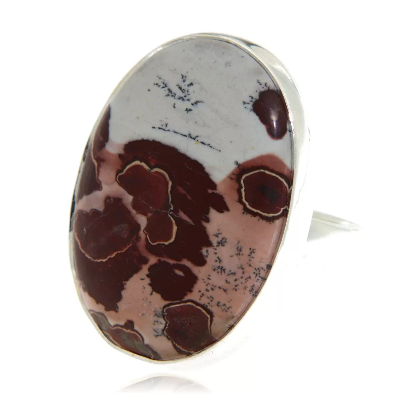 Inel Argint 925 Jasp dendritic Natural - Unic si Inspirat de Natura