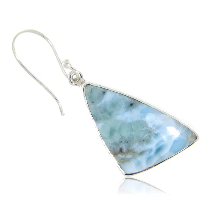 Cercei Argint 925 Larimar Natural - Serenitate si Frumusete Tropicala