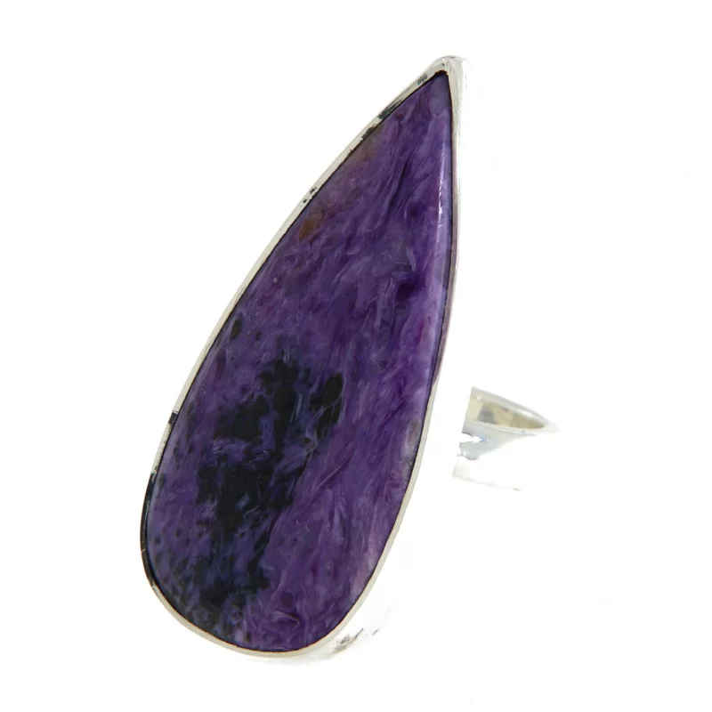 Inel Argint 925 Charoit Natural - Eleganta Unica si Spiritualitate