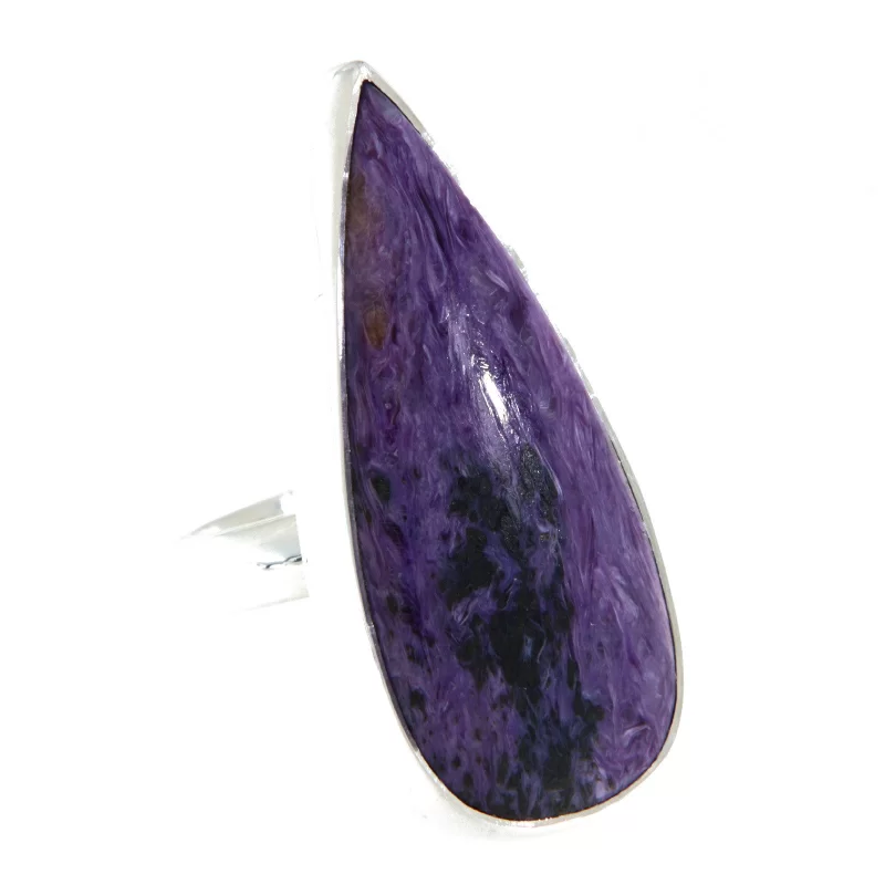Inel Argint 925 Charoit Natural - Eleganta Unica si Spiritualitate