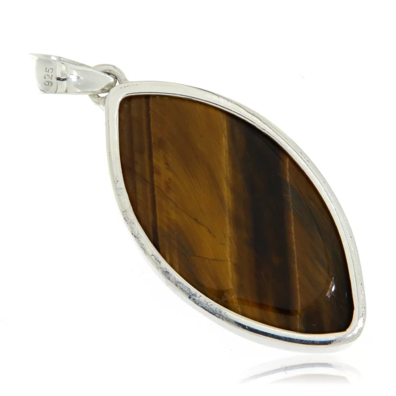 Pandant Argint 925 Ochi de tigru Natural - Putere si Eleganta