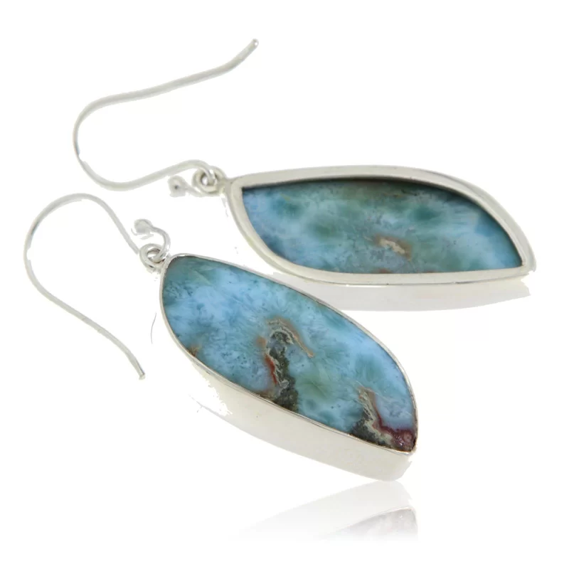 Cercei Argint 925 Larimar Natural - Eleganta si Liniste
