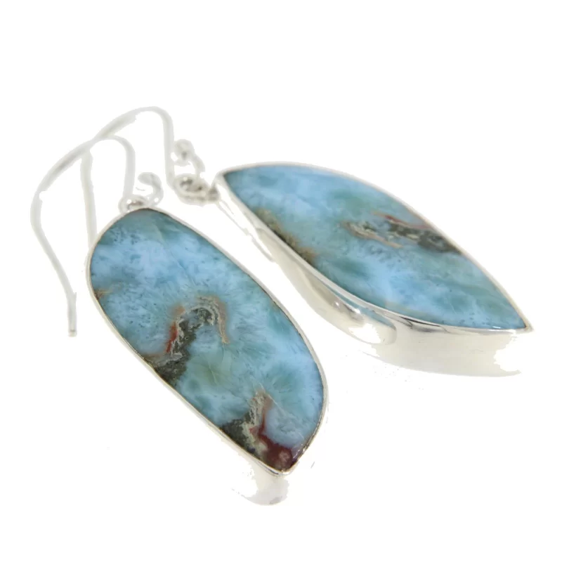 Cercei Argint 925 Larimar Natural - Eleganta si Liniste