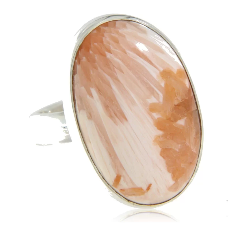 Inel Argint 925 Scolecit Natural - Pacea si Eleganta Naturii