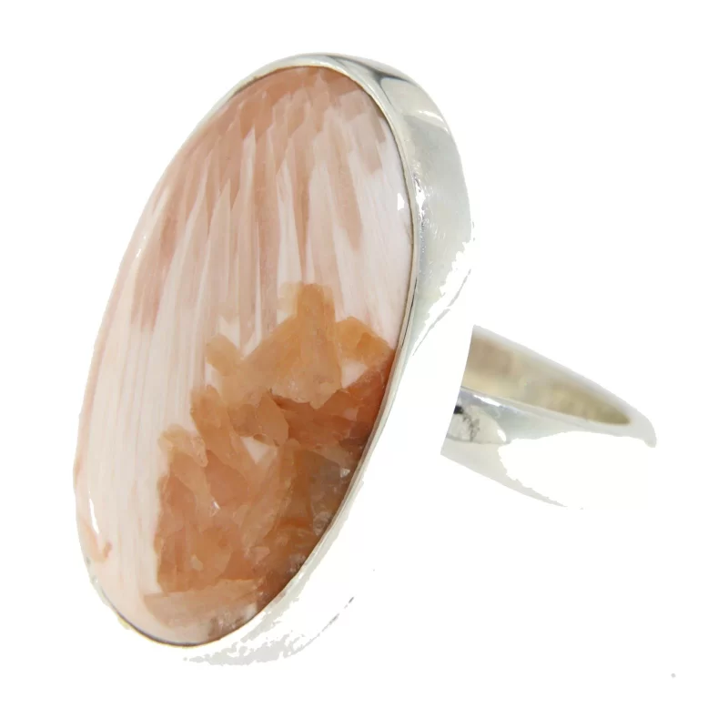 Inel Argint 925 Scolecit Natural - Pacea si Eleganta Naturii