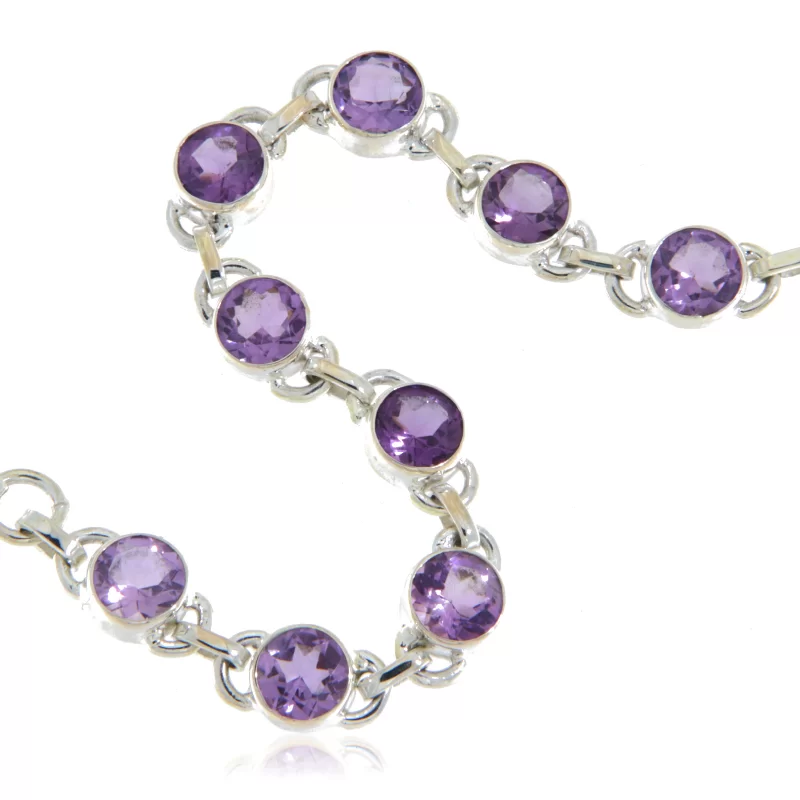 Bratara Argint 925 Ametist Natural - Stralucire si Eleganta