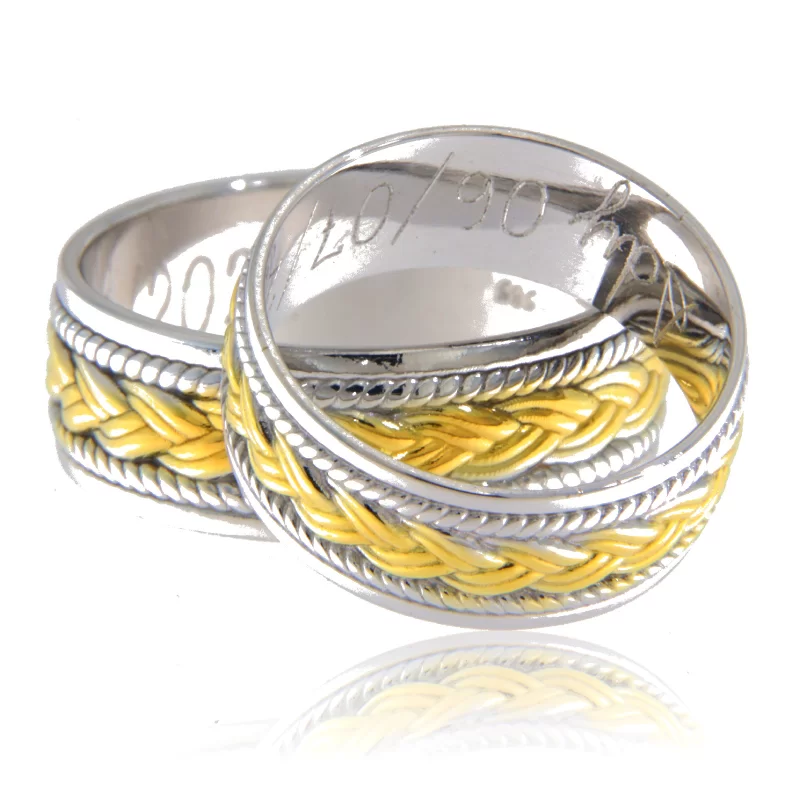 Verighete Impletite din aur 14k - Impletirea destinelor