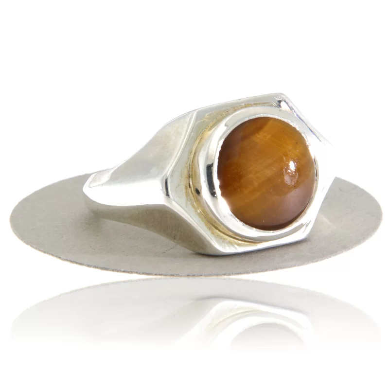 Inel Argint 925 Ochi de tigru Natural - Putere si protectie