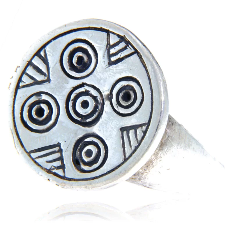 Inel Argint 925 Medieval Roman Crestin - Forta si Credinta