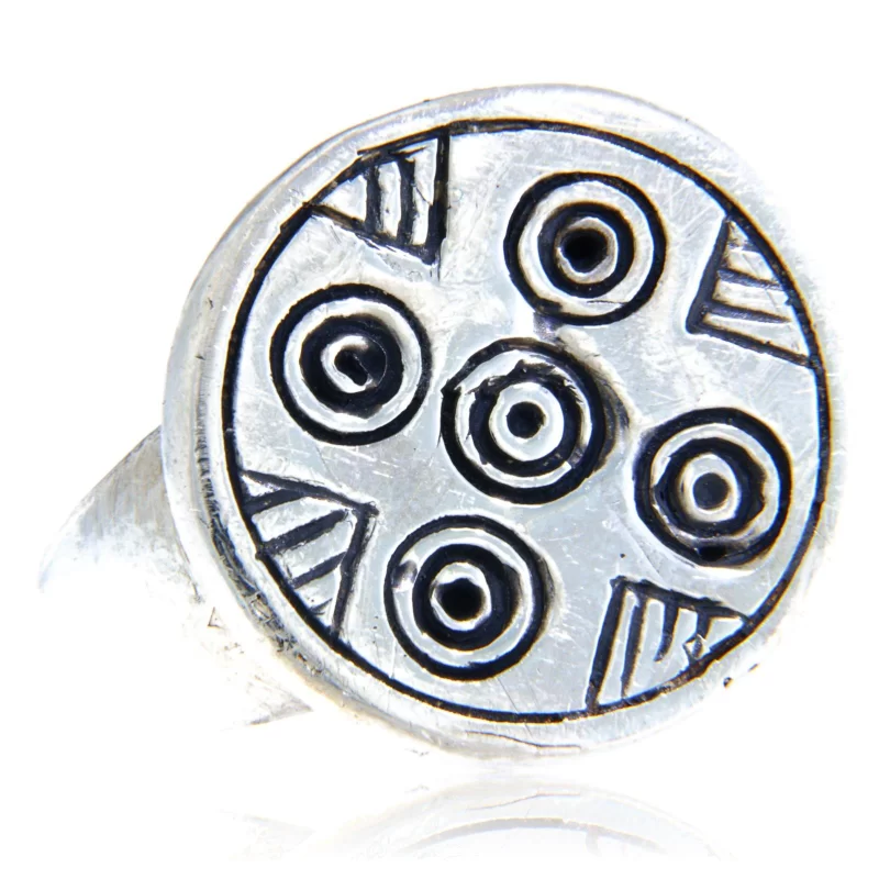 Inel Argint 925 Medieval Roman Crestin - Forta si Credinta