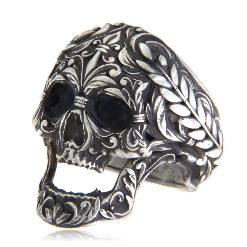 Ghiul Argint 925 Masiv Cap de Mort Greek Skull - Putere si Simbolism