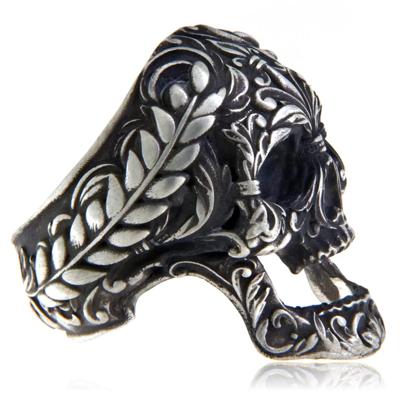 Ghiul Argint 925 Masiv Cap de Mort Greek Skull - Putere si Simbolism