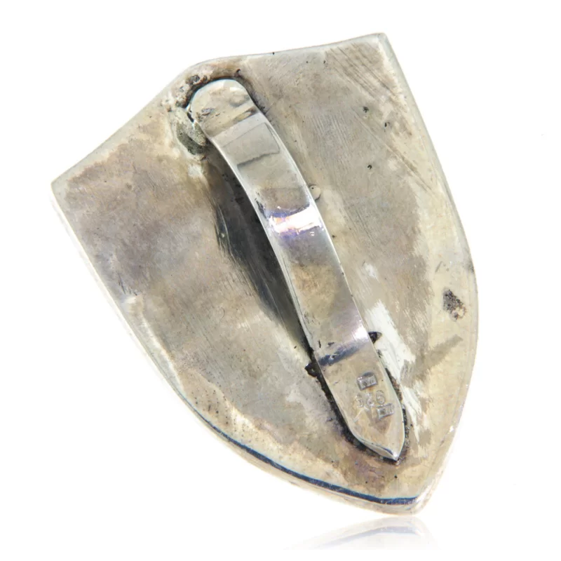 Pandant Argint 925 Scut Medieval Cavalerii Templieri - Curaj si Daruire
