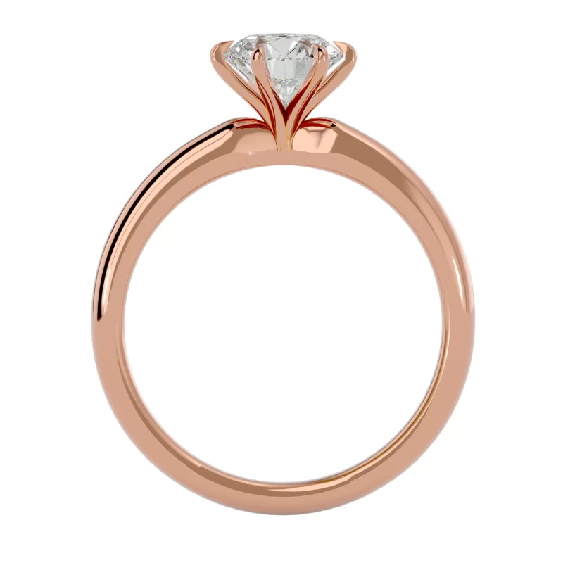 Inel de logodna Splendid Briliant Rose Aur 18k Diamant Natural - Andreea