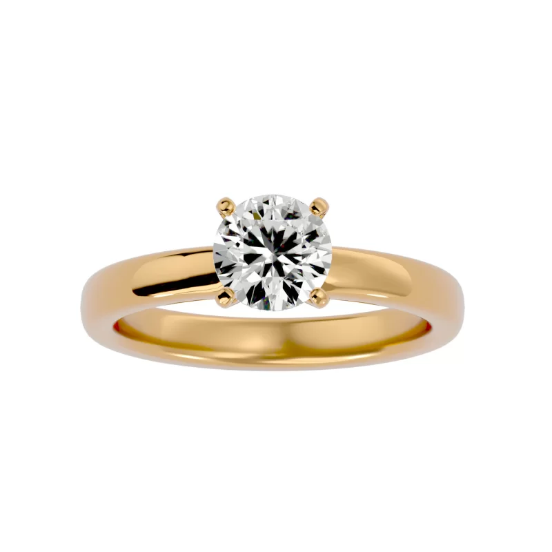 Inel de logodna Deluxe Briliant Gold Aur 18k Diamant Natural - Monalisa