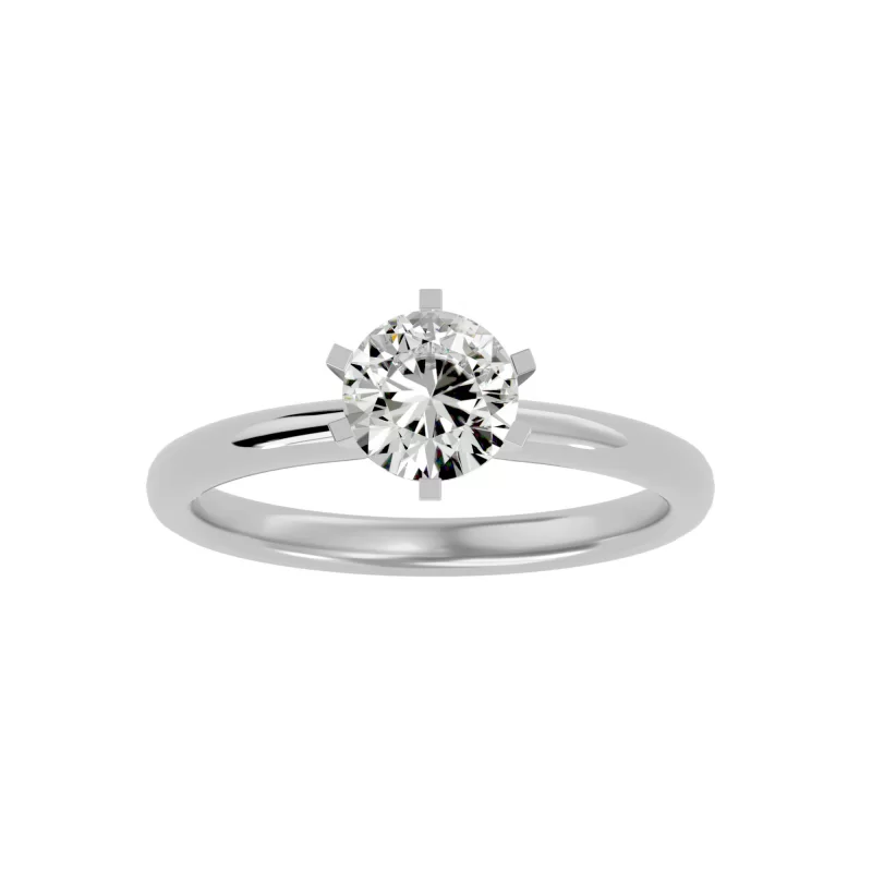 Inel de logodna Enchanting Briliant Aur Alb 18k Real Diamond - Victoria