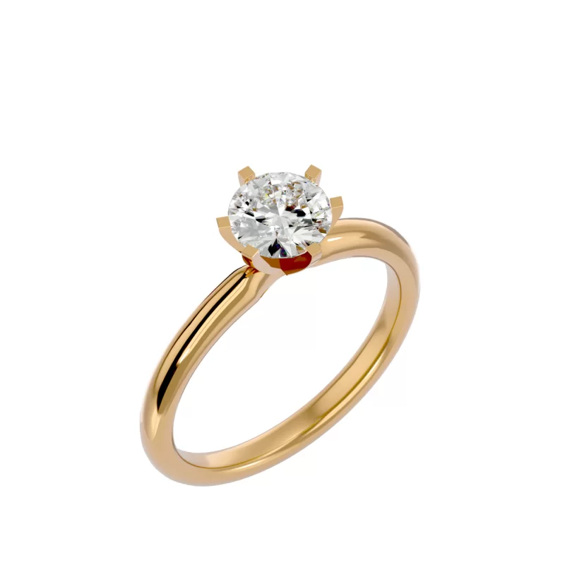 Inel de logodna Delicate Briliant Gold Aur 18k Diamant Natural - Athena