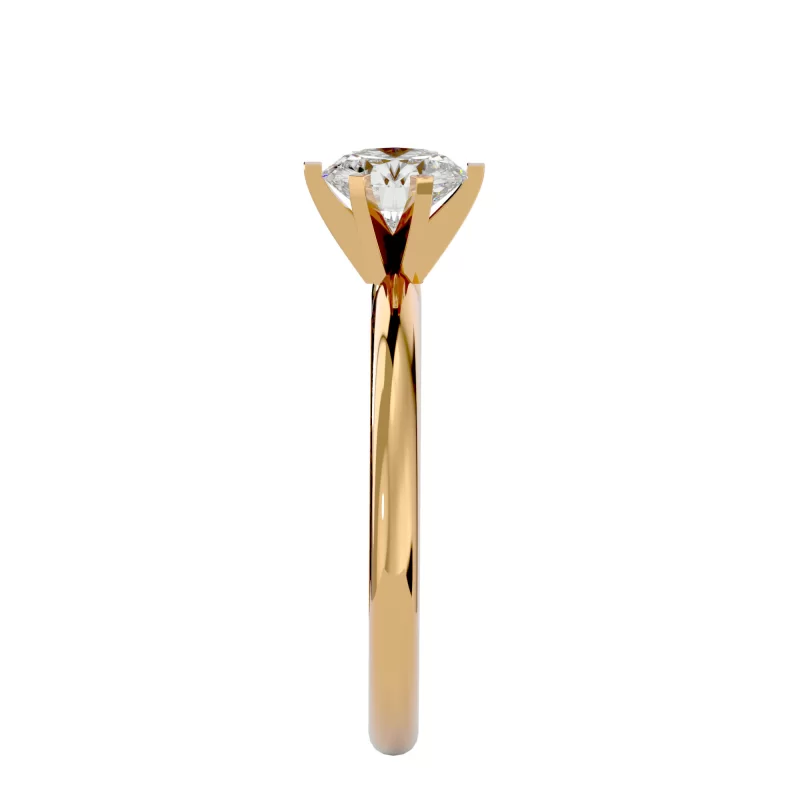 Inel de logodna Delicate Briliant Gold Aur 18k Diamant Natural - Athena