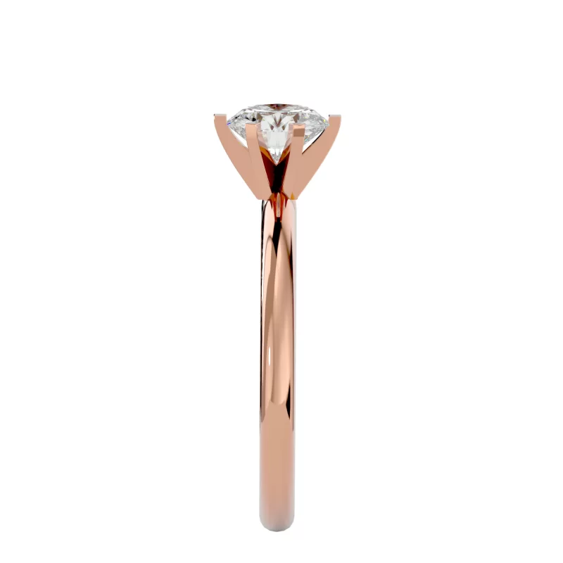 Inel de logodna Attractive Briliant Rose Aur 18k Pure Diamond - Eliza