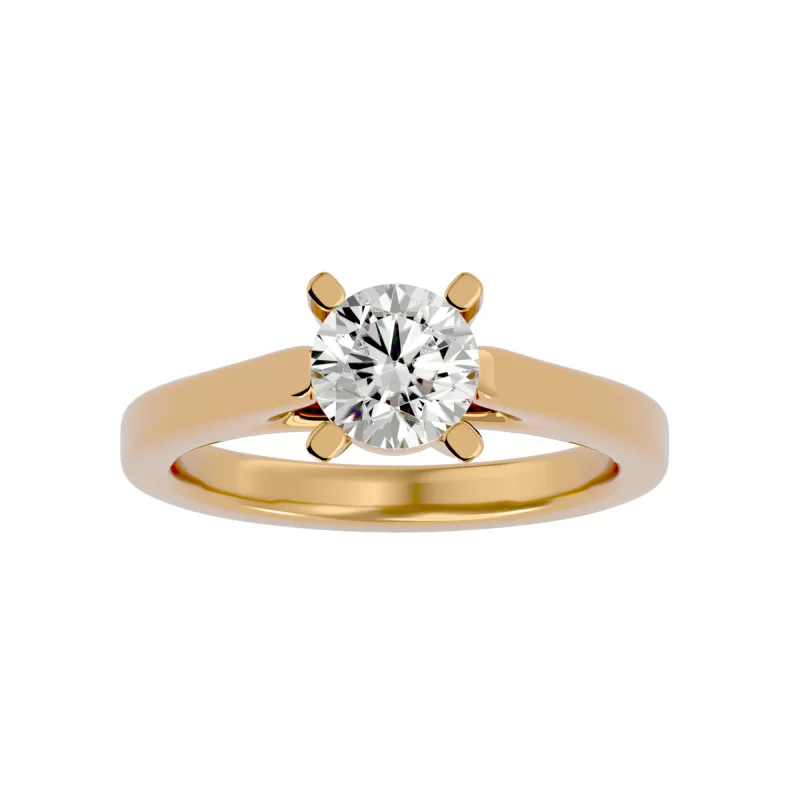 Inel de logodna Elegant Briliant Gold Aur Galben 18k Real Diamond - Bianca