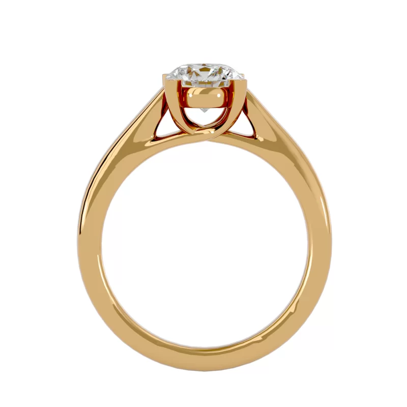 Inel de logodna Elegant Briliant Gold Aur Galben 18k Real Diamond - Bianca