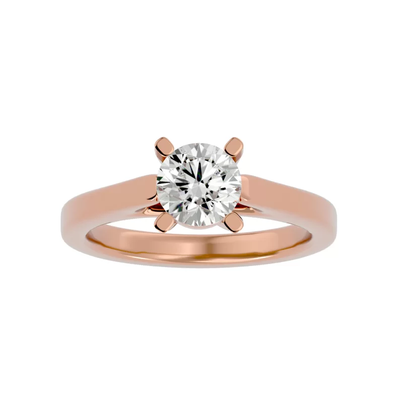 Inel de logodna Charming Briliant Aur Roz 18k Diamant Natural - Sophia