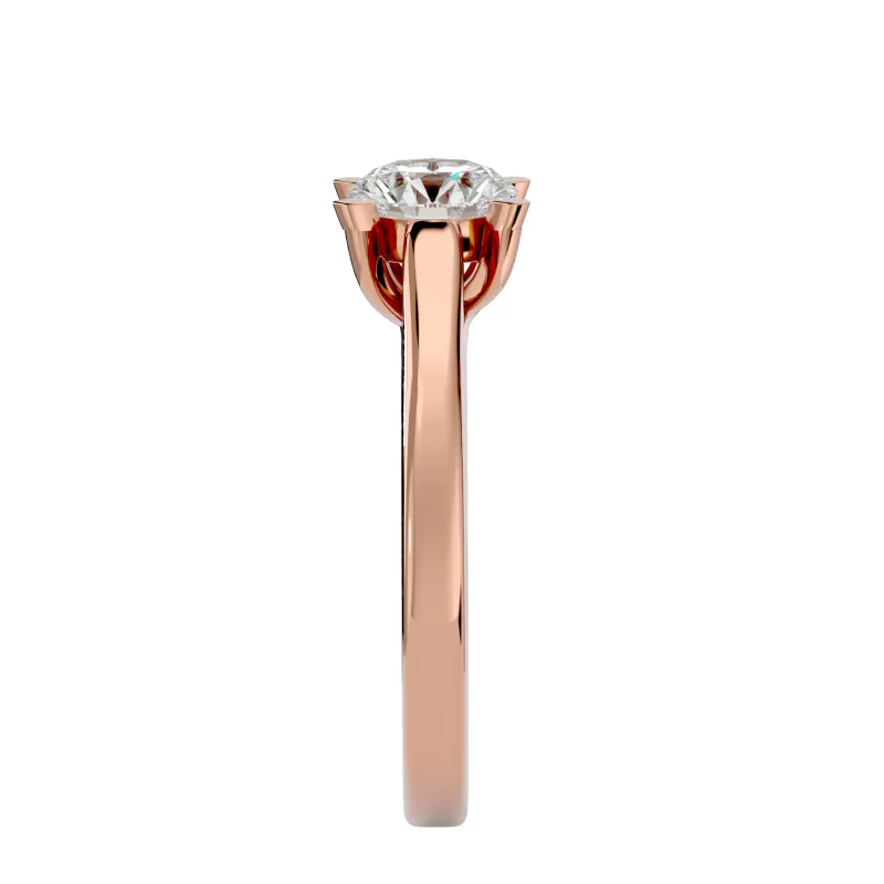 Inel de logodna Charming Briliant Aur Roz 18k Diamant Natural - Sophia