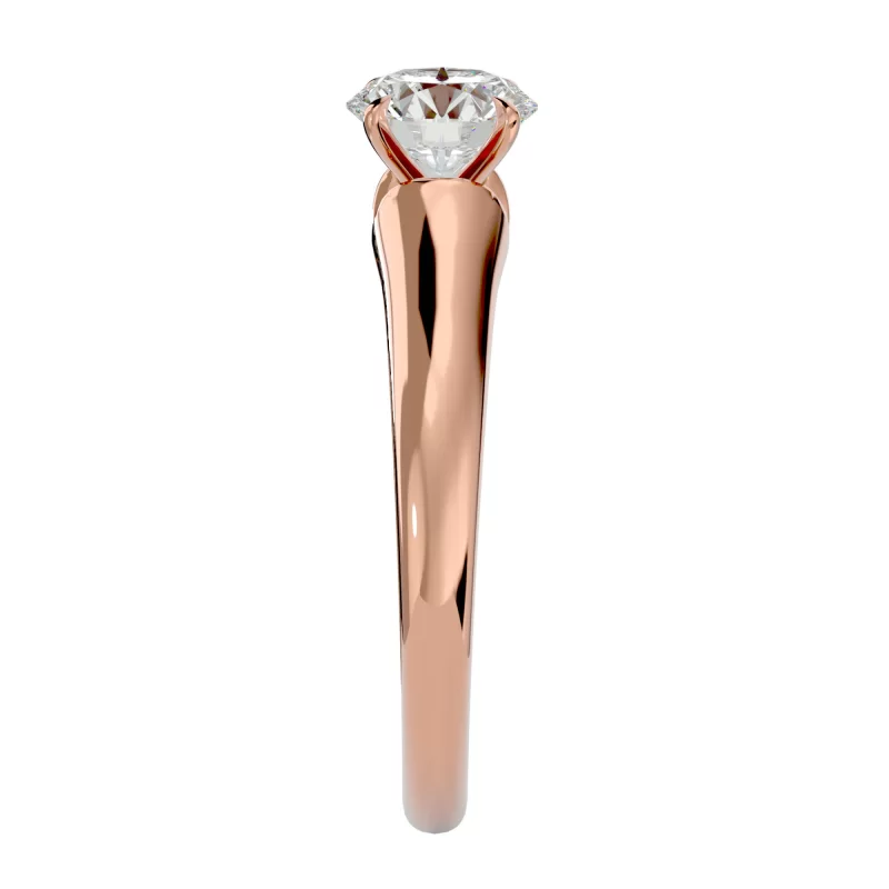Inel de logodna Noble Briliant Rose Aur 18k Diamant Natural - Amelia