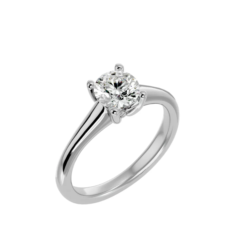 Inel de logodna Magnificent Briliant Aur Alb 18k Genuine Diamond - Antonia