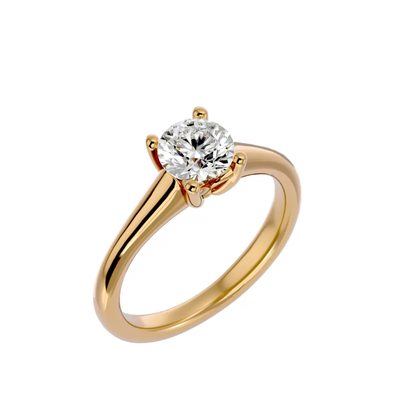 Inel de logodna Radiant Briliant Gold Aur 18k Pure Diamond - Valentina