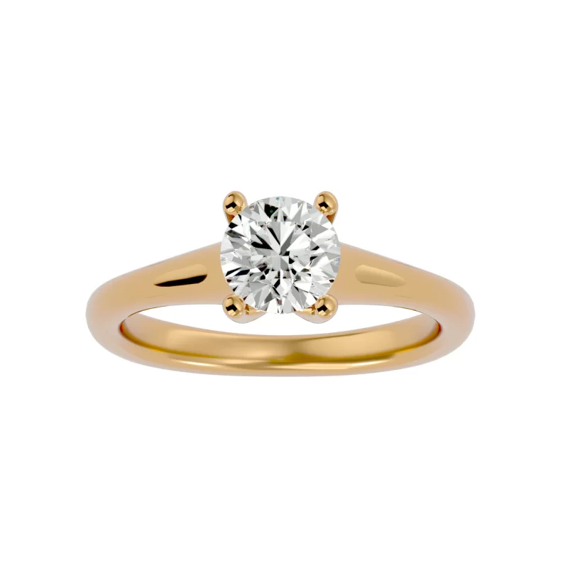 Inel de logodna Radiant Briliant Gold Aur 18k Pure Diamond - Valentina