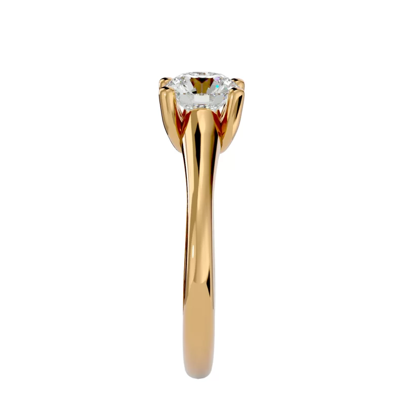 Inel de logodna Radiant Briliant Gold Aur 18k Pure Diamond - Valentina