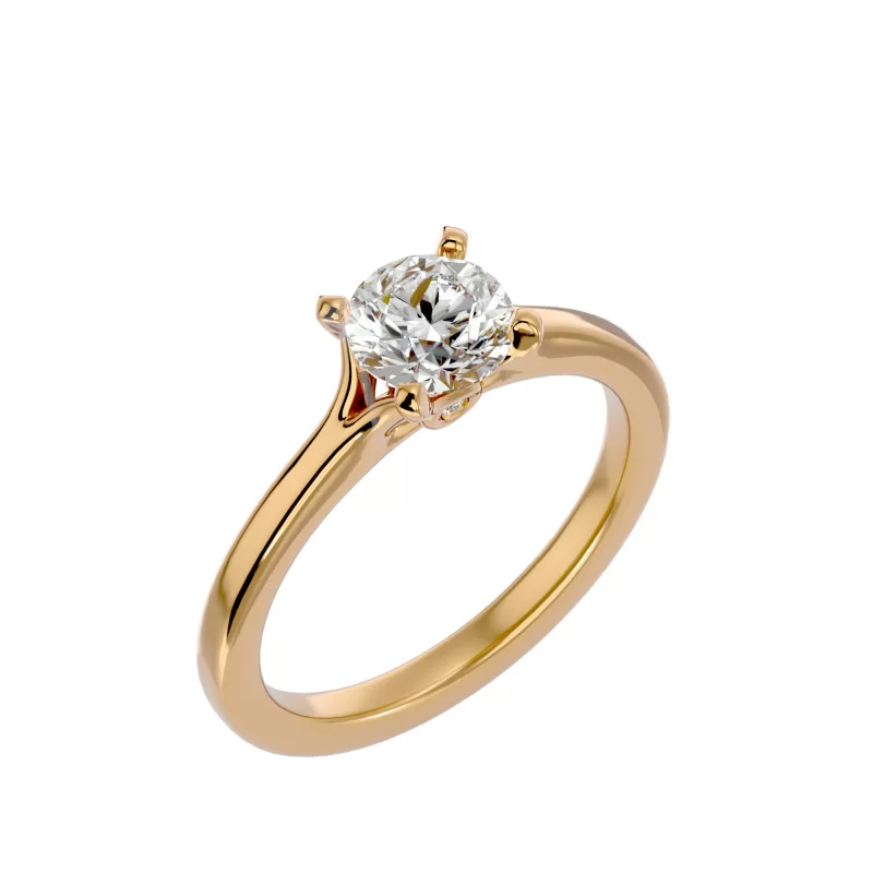 Inel de logodna Distins Briliant Aur Galben 18k Pure Diamond - Gabriela