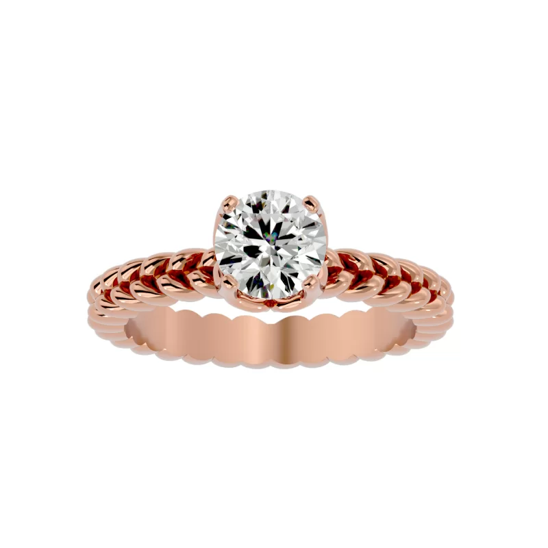 Inel de logodna Feeric Briliant Rose Aur 18k Real Diamond - Selena