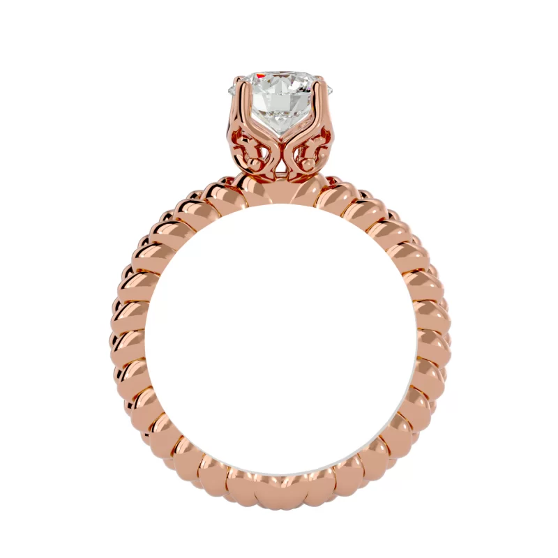 Inel de logodna Feeric Briliant Rose Aur 18k Real Diamond - Selena
