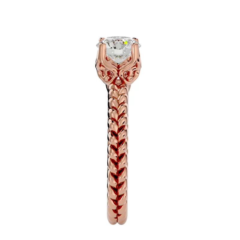Inel de logodna Feeric Briliant Rose Aur 18k Real Diamond - Selena