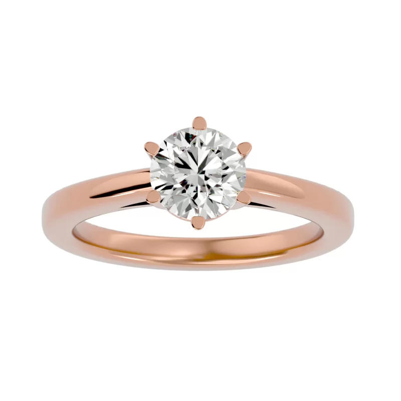 Inel de logodna Captivant Briliant Rose Aur 18k Pure Diamonds - Venus