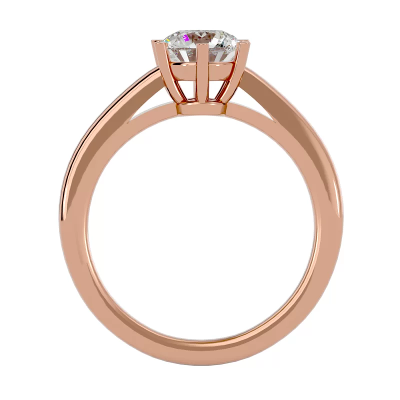 Inel de logodna Captivant Briliant Rose Aur 18k Pure Diamonds - Venus
