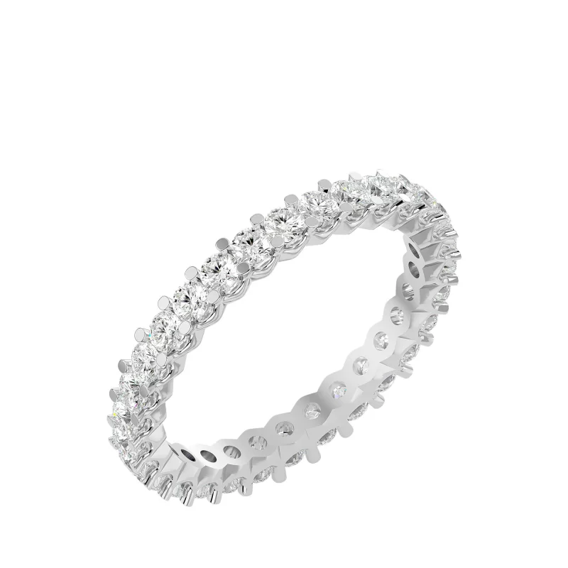 Inel Eternity Rafinat Briliant White Aur 18k Genuine Diamonds - Cleopatra