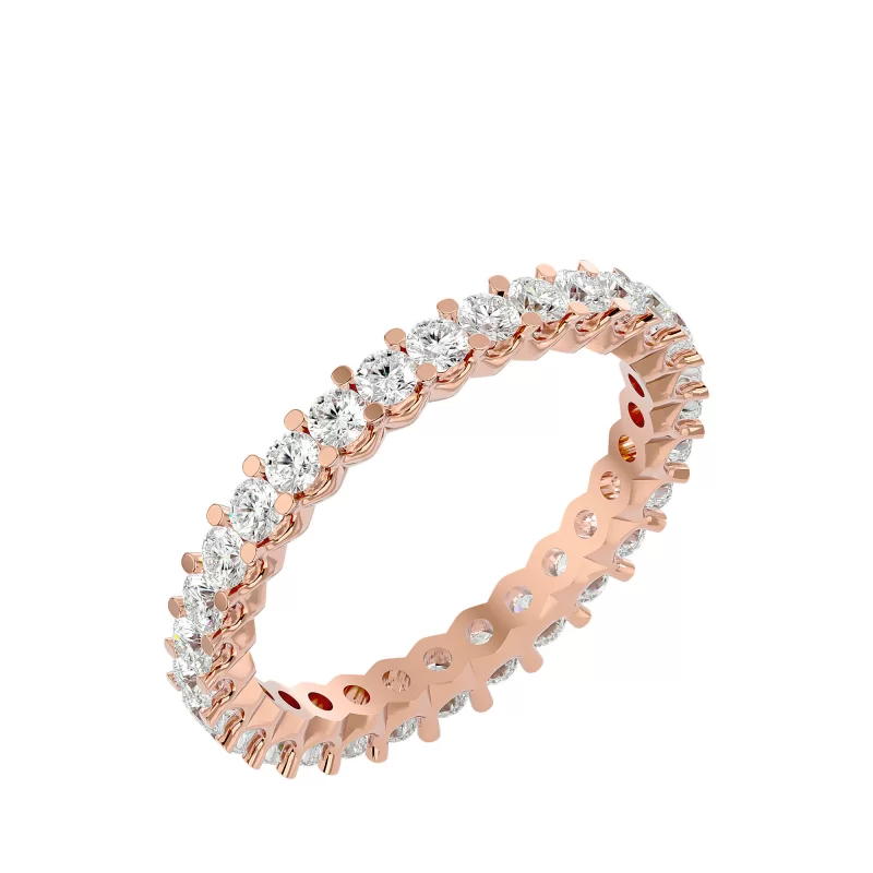Inel Eternity Captivating Rose Aur 18k Genuine Diamonds - Victoria
