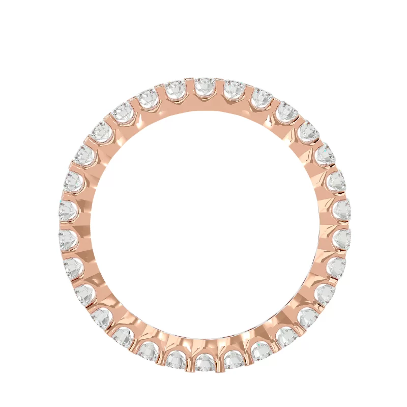 Inel Eternity Captivating Rose Aur 18k Genuine Diamonds - Victoria