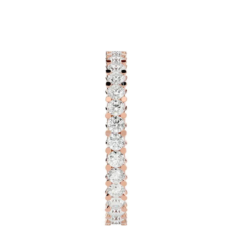 Inel Eternity Captivating Rose Aur 18k Genuine Diamonds - Victoria