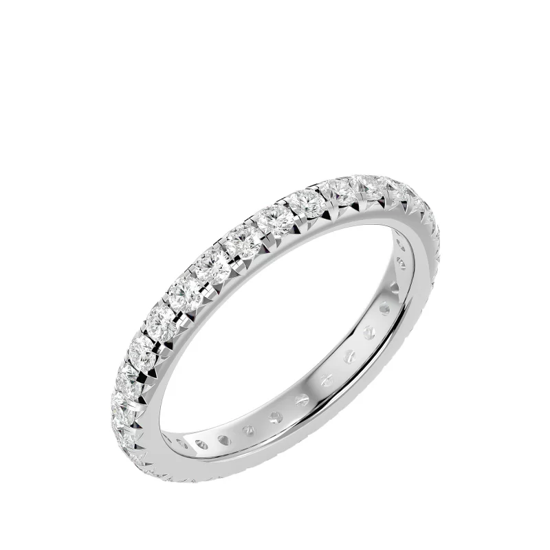 Inel Eternity Sublime White Aur 18k Diamante Naturale - Elisabeta