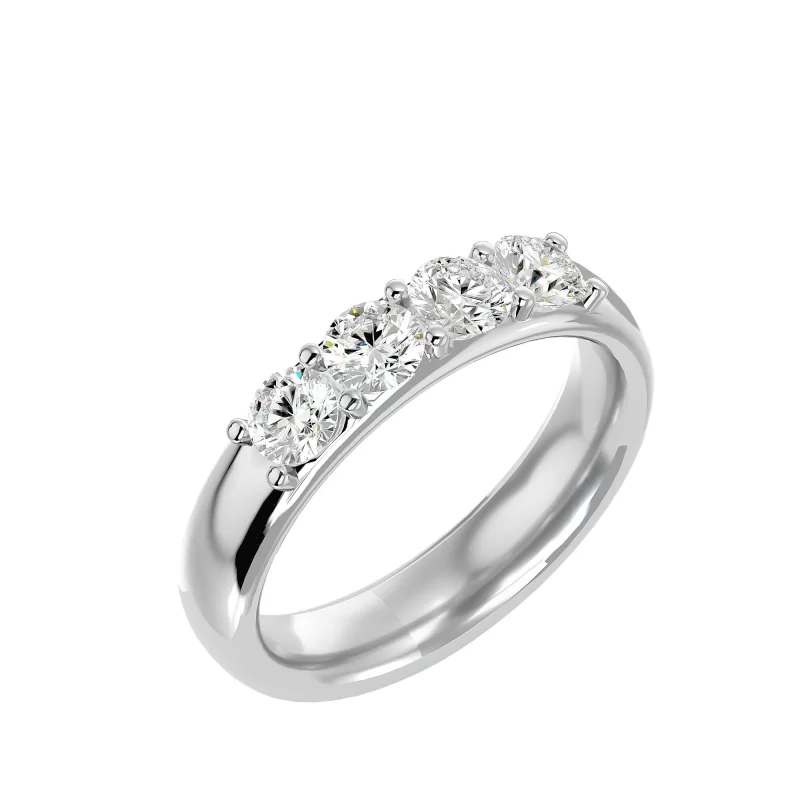 Inel Semi-Eternity Splendid Briliant Aur 18k Diamante Naturale - Maria
