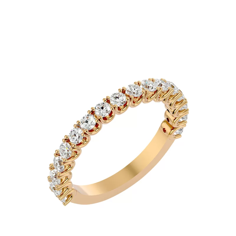 Inel Semi-Eternity Dazzling Briliant Aur 18k Genuine Diamonds - Simona